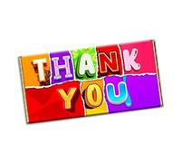 Thank You Chocolate bar wrapper Novelty for Birthday, Teachers day, Graduation, Thanks giving (#1243) (with chocolate bar)