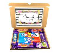 THANK YOU Chocolate Hamper Gift, Present For Staff, Thank You Chocolate, Christmas Hamper, Thank You Letter Box Hamper, Dairy Milk Chocolate bars