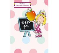 " Thank You Classroom Assistant " Handmade Greeting Card - SP009