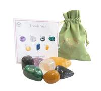 Thank You Crystals - UK Designed 7 Stone Premium Selection for Inner Peace & Healing, Trust, Loyalty, Clarity, Focus Comes with Gift Pouch, Wellness Guide & Info Booklet