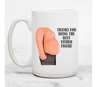 Thank You Father Figure Fat Man Fathers Day Funny Novelty Joke Mug - Printed Mug - Dad Daddy Step Dad Uncle Grandad Bestfriend Novelty Gift 11oz Hot Drink Presents