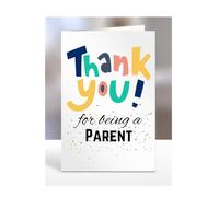 Thank you for being a Parent, Parents, card, Happy Birthday, gifts for men, women, male, female, him, her, presents for Christmas, to say, A5-145_155