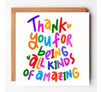 Thank you for being all kinds of amazing card,Thank you card, appreciation card,card for colleague,for employee,you are amazing card,card for boss