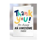 Thank you for being an awesome Parent, Parents, card, Happy Birthday, gifts for men, women, male, female, him, her, presents for Christmas, to say, A5-143_155