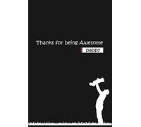 Thank you for being awesome pappy Notebook: notebook with 110 lined pages 6x9 inches | Notebook with a black cover | Pappy's beautiful gift