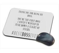 Thank You for Being My Boss, Best Boss Ever Gift, Mouse Pad, PC/Computer Mat Desk, Mat, Work-Desk-Office/Daily use Computer Accessories.