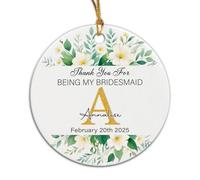 Thank You For Being My Bridesmaid Tree Decorations Beautiful Christmas Tree Hanging Ornament Decorative Christmas Decorations For Party New Years Office
