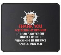 Thank You For Being My Brother Mousemat Portable Desk Mat Comfortable Mouse Mat For Work Home Computer 25X30Cm