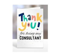 Thank you for being my Consultant card, Happy Birthday, gifts for men, women, male, female, him, her, presents for Christmas, to say, A5-148_58