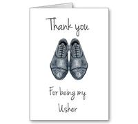 Thank you for being my usher card Thankyou Wedding