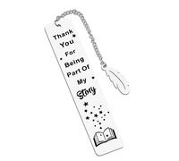 Thank You for Being Part of My Story Bookmark for Book Lovers Gifts for Teacher Colleague Retirement for Women Men Friends Book Marks for Teenage Girls Boys Graduation Gifts for Daughter Son
