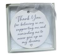 Thank You for Believing in Me Ornament - Inspirational Gift for Teacher, Mentor, Coach, or Loved One (B101)