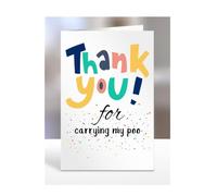 Thank you for carrying my poo card, Happy Birthday, gifts for men, women, male, female, him, her, presents for Christmas, to say, A5-141_40