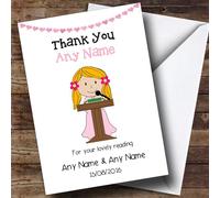 Thank You for Doing A Reading at Our Wedding Girl Personalised Thank You Card | Thank You Card | Thank You Appreciation Card