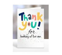 Thank you for looking after me card, Happy Birthday, gifts for men, women, male, female, him, her, presents for Christmas, to say, A5-141_74