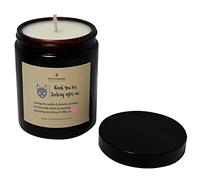 Thank You for Looking After My Cat Personalised Amber Jar Candle - Made to Order/Handmade/Personalised/SOYA Wax (Citrus Orange & Chilli)