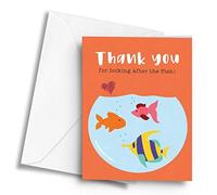Thank You for Looking After The Fish! - A5 Greetings Card