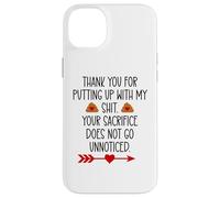 Thank You for Putting Up With My Shit Work Funny Coworker Case for iPhone 14 Plus