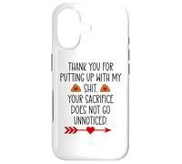 Thank You for Putting Up With My Shit Work Funny Coworker Case for iPhone 17