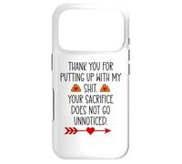 Thank You for Putting Up With My Shit Work Funny Coworker Case for iPhone 17 Pro