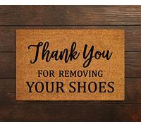 Thank You For Removing Your Shoes Doormat Welcome Mat Front Door Mat Outdoor Mats Funny Doormat Fall Mats Funny Door Mat Housewarming Gift Indoor Outdoor Doormat Non-Slip Front Door Mats 50x80cm