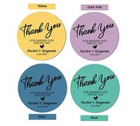Thank You for Sharing Our Special Day Custom Wedding Favors Stickers Labels, Custom 4.5cm Stickers