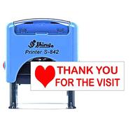 Thank You for The Visit Self-Inking Stamp - Shiny S-842 - Perfect for Businesses, Clinics, Schools & Guest Books