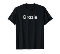 Thank You Funny Italian Word Value Graphic T-Shirt, Men, Black, M