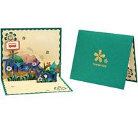 “Thank You” Garden Scene 3D Pop Up Greeting Card