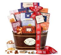 Thank You Gift Basket Send Your Appreciation with This Beautiful Display Basket. Enjoy the Large Assortment of Sweets and Savory Treats, Perfect for Mom Dad Friends