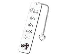Thank You Gift, Bookmark Personalised - Thank You for the Great Time, Farewell Gift for Colleagues, Teacher, Nursery, School, Retirement