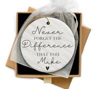 Thank you Gift Ceramic Ornament in Gift Box, Sentimental Keepsake for Women, Friend, Mum, Mentor, Teacher, Colleagues, Inspirational Present to Say You Are Amazing