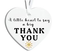 Thank You Gift, Double-Sided Printing Thank You Gifts for Women, A Little Heart to Say A Big Thankyou, Hanging Ceramic Heart Plaque with Box, Thankyou Gifts for Women