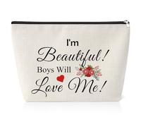 Thank You Gift for Colleague Employee Best Friend Sister Girlfriend Daughter Aunt Wife Cosmetic Bag Inspirational Gifts for Women Encouragement Gift for Girl Christmas Birthday Gift for Her Makeup Bag