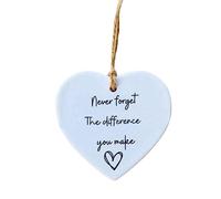 Thank You Gift for Friend, Acrylic Hanging Heart Plaque Gift, I Wish You Lived Next Door Ornament Keepsake Heart Ceramic Plaque, Friendship Gifts