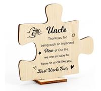 Thank You Gift for Uncle Birthday Gifts from Nephew Niece Thank You Wooden Plaque Ornament Appreciation Gift for Uncle Christmas Gifts from Nephew Niece Easter Father's Day Christmas Thanksgiving