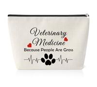 Thank You Gift for Veterinarian Makeup Bag Funny Gift for Women Friend Daughter Vet Tech Gift Birthday Gift for Doctor Veterinary Technician Sarcastic Gag Gift Veterinary Medicine Graduation Gift