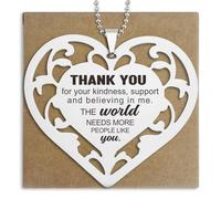 Thank You Gift for Women Teacher Mentor Volunteer Coworker, The World Needs More People Like You, Heart decorative pendants Appreciation Gifts for Retirement Recognition Birthdays SLKP3