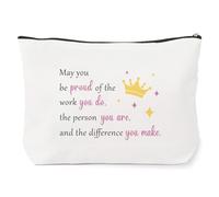 Thank You Gift,Friendship Retirement Congratulations Leaving Proud of You Inspirational New Job Appreciation Motivational Goodbye Special Believe in Yourself Farewell Christmas Gifts Makeup Bag