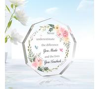 Thank You Gift Inspirational Gifts for Women Men Appreciation Gifts Acrylic Plaque Leaving Gift for Colleagues Teachers Nurses Mentors Friends Social Worker Retirement Birthday Graduation Nurse's Day