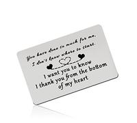 Thank You Gift Metal Wallet Insert Card Appreciation Gift for Employee Social Worker Friendship Gift for Nurse Teacher Engraved Wallet Insert Card Birthday Gift for Coach Friends Retirement Gift