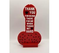 Thank you Gift Present, Offensive, Rude, Willy, Dick, Penis, 'Hard times'