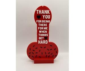 Thank you Gift Present, Offensive, Rude, Willy, Dick, Penis, 'Hard times'