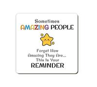 Thank You Gift, Sometimes Amazing People Forget How Amazing They Are Coaster, Thoughtful Leaving Gifts for Friends, Colleagues, Teachers
