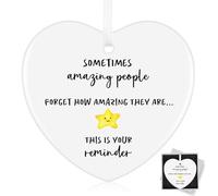 Thank You Gift, Sometimes People Forget How Amazing They Are, Thank You Gifts for Women, Heart Ceramic Plaque Hanging Keepsake Ornament Gifts for Mentor Colleagues Teacher Nurses Family Friends