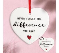 Thank You Gift Thank You Plaque Never Forget the Difference You Make Christmas Birthday Gifts Hanging Decoration for Women Friends Teacher Nurse