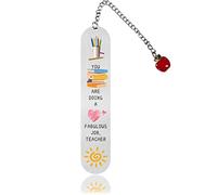 Thank You Gift, Thank You Teacher Gifts, Appreciation Teacher Leaving Bookmark Gifts, Metal Bookmark for Teacher for Retirement Leaving Graduation Appreciation Gifts (Type A)