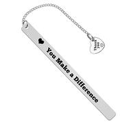 Thank You Gifts Appreciation Bookmark You Make a Difference Bookmark Thank You Gifts for Colleague Nurse Teacher Mentor Appreciation Gifts for Employee Staff Volunteer Social Worker