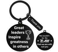 Thank You Gifts Coach Keyring - Black Appreciation Keychain for Men Women Football Basketball Baseball Softball Coaches, Retirement Present for Fitness Soccer Tennis Volleyball Teather