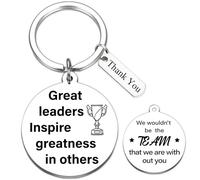 Thank You Gifts Coach Keyring - Silver Appreciation Keychain for Men Women Football Basketball Baseball Softball Coaches, Retirement Present for Fitness Soccer Tennis Volleyball Teather